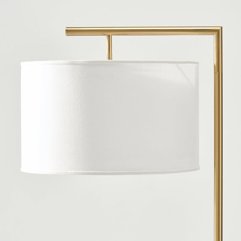 Brightech Montage Modern Floor lamp, LED Floor Lamp for Living Rooms & Offices - Tall Standing Lamp for Bedroom Reading - Corner Pole Lamp for Contemporary Home Decor - Gold, Antique Brass - Image 5